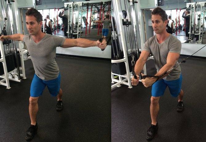 Сведение рук в кроссовере - задействованные мышцы, правильная техника, варианты упражнения