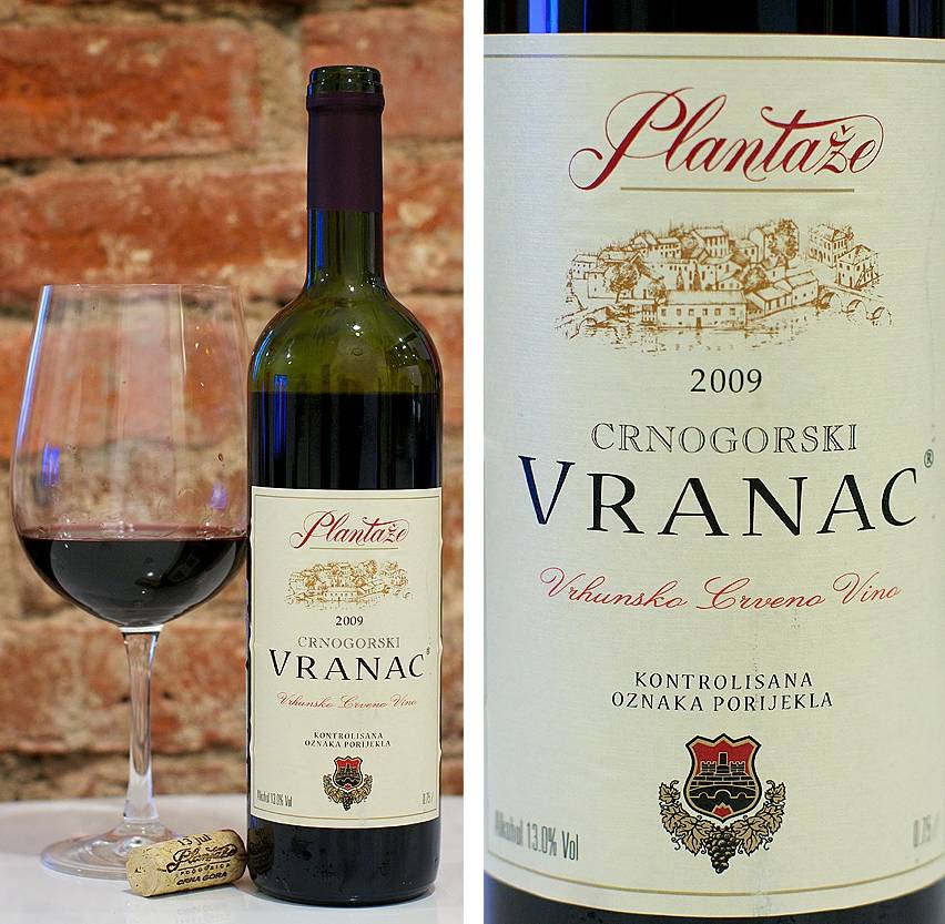 Красное сухое вино «вранац»: описание, производитель
