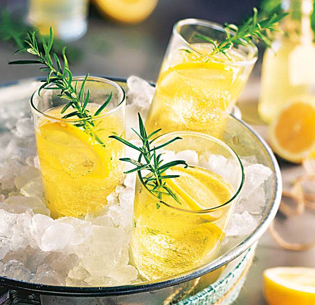 Лимонный джин физ (розмарин) рецепт коктейля с фото