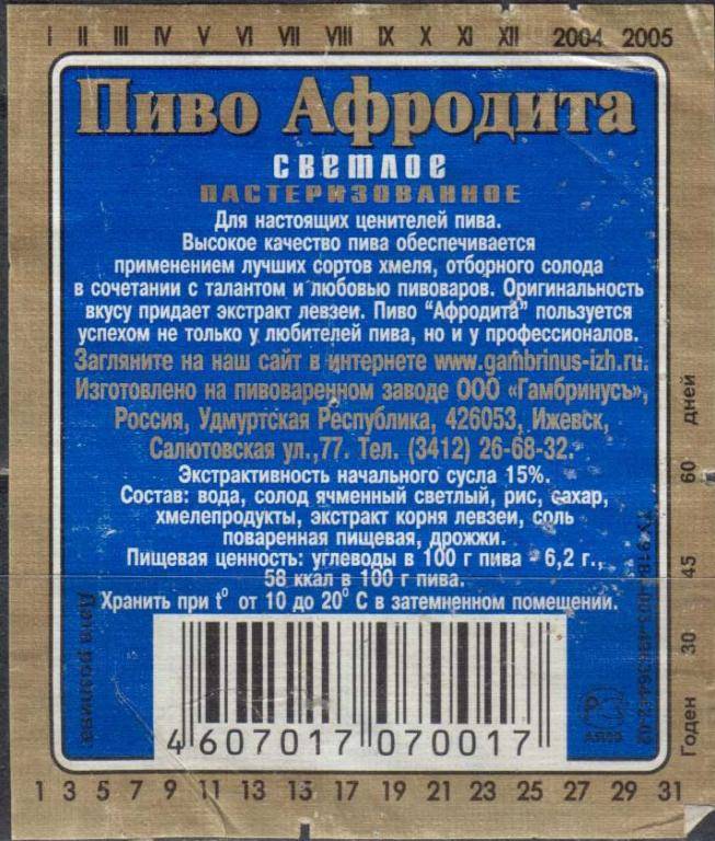 Пиво гамбринус (gambrinus) — характеристика и особенности производства напитка