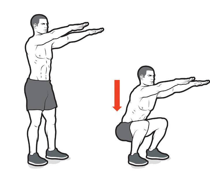 Приседания с выпрыгиванием: польза, какие мышцы работают и техника выполнения
