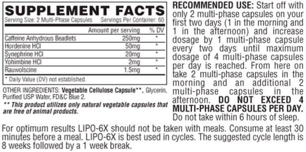 Lipo 6 black ultra concentrate: как принимать, состав и отзывы