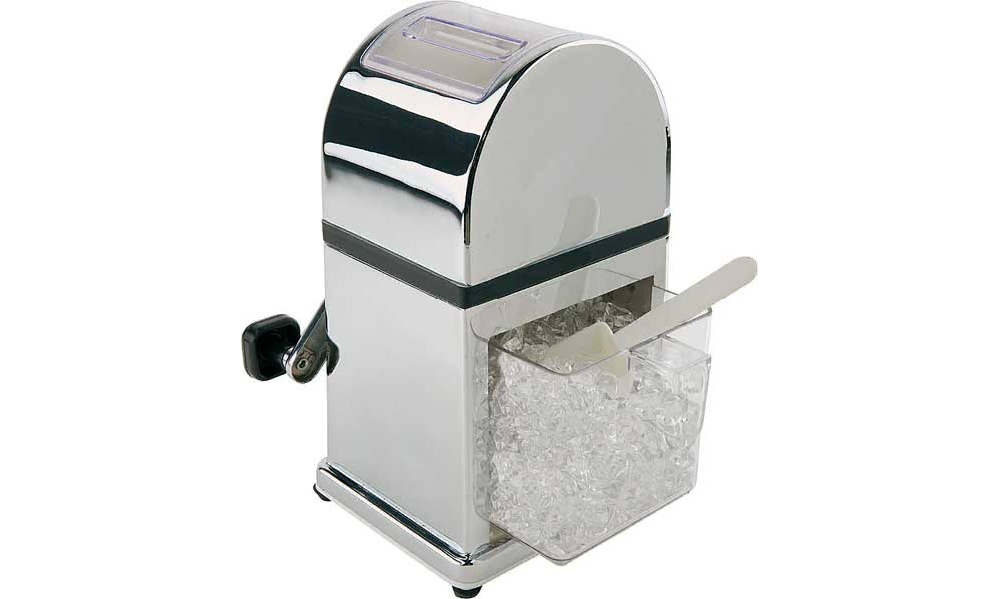 Описание ручных и электрических мельниц для колки льда в заведениях общепита