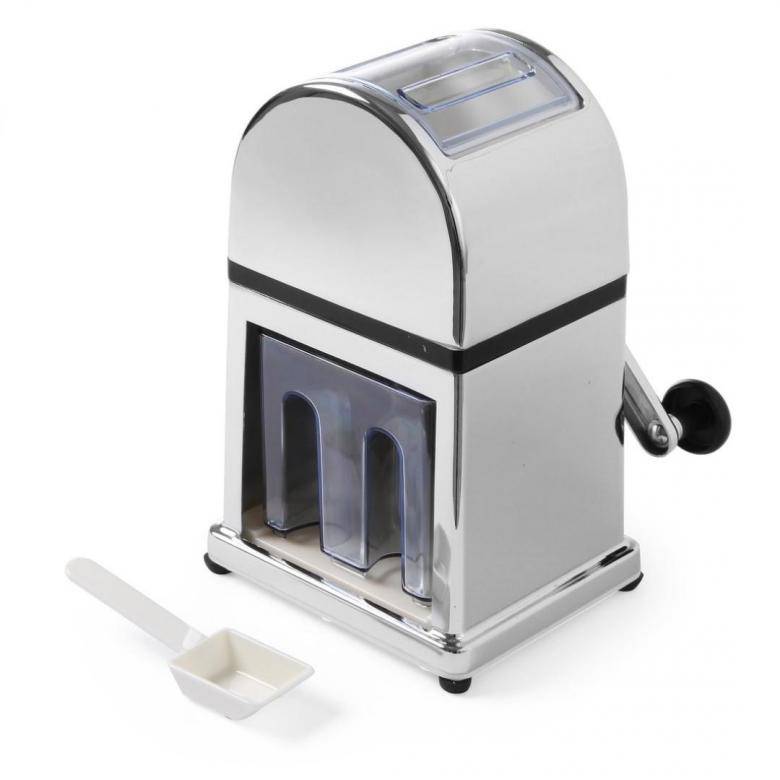 Описание ручных и электрических мельниц для колки льда в заведениях общепита