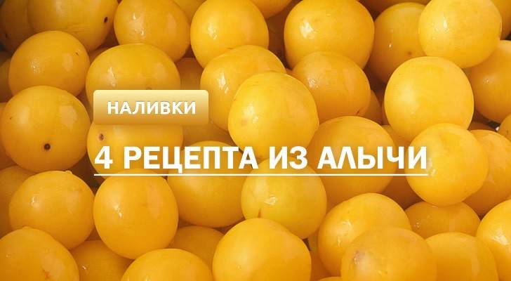 Настойка из алычи в домашних условиях - вкусные рецепты