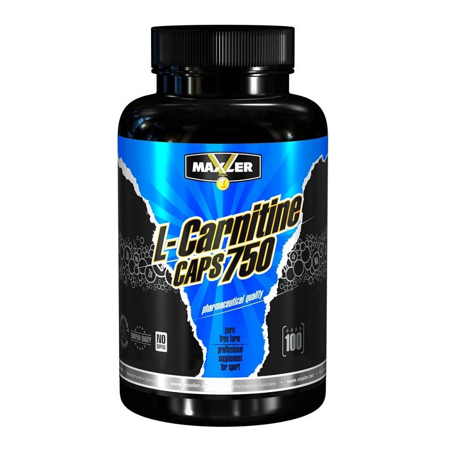 L-carnitine 750 мг 100 капс (maxler)