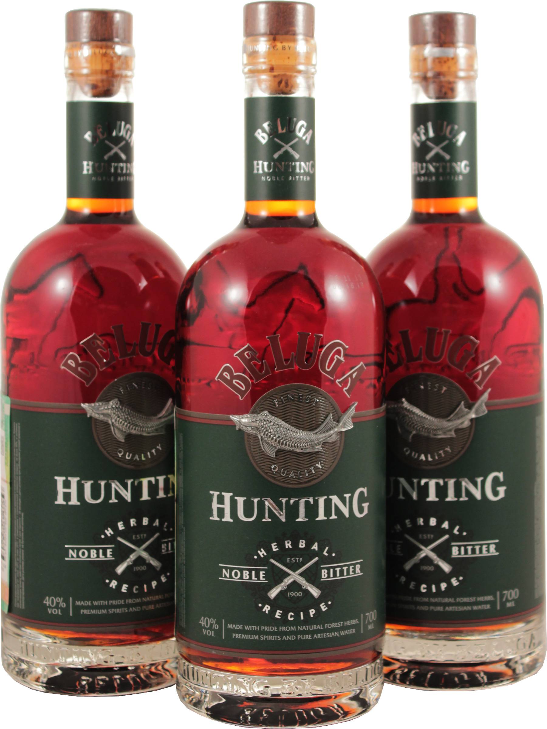 Ликер «beluga hunting» herbal bitter, 0.7 л — «белуга хантинг» травяной биттер, 700 мл