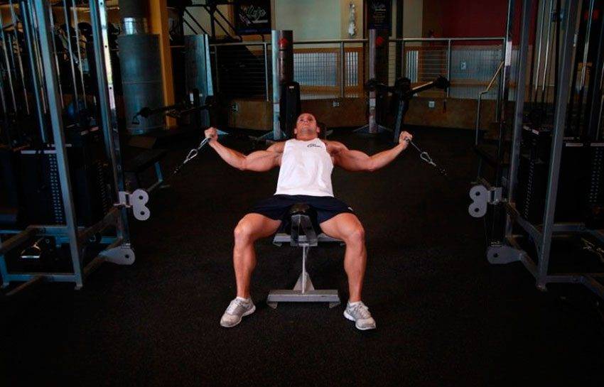 Сведение рук в кроссовере