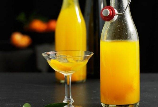 Цитрусовые ликеры: апельсиновый, мандариновый и из лимоновых корочек