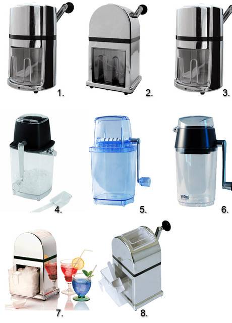 Описание ручных и электрических мельниц для колки льда в заведениях общепита