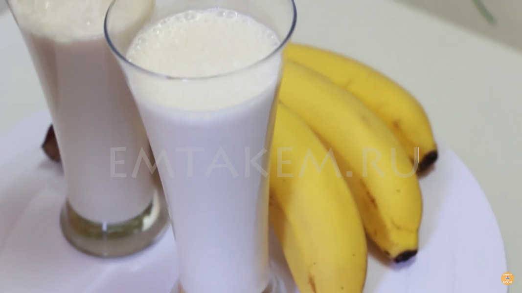 Коктейль молочный с бананом в блендере: рецепты и польза