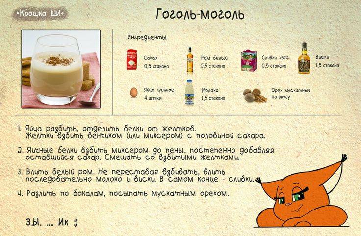 Готовим гоголь-моголь для детей