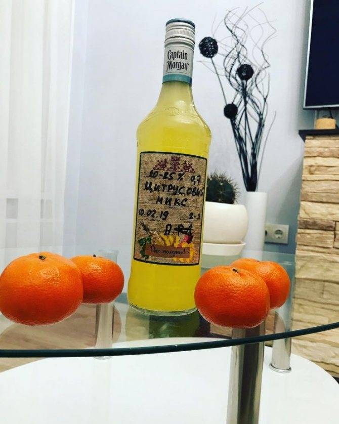 Мандариновый ликер – кулинарный рецепт