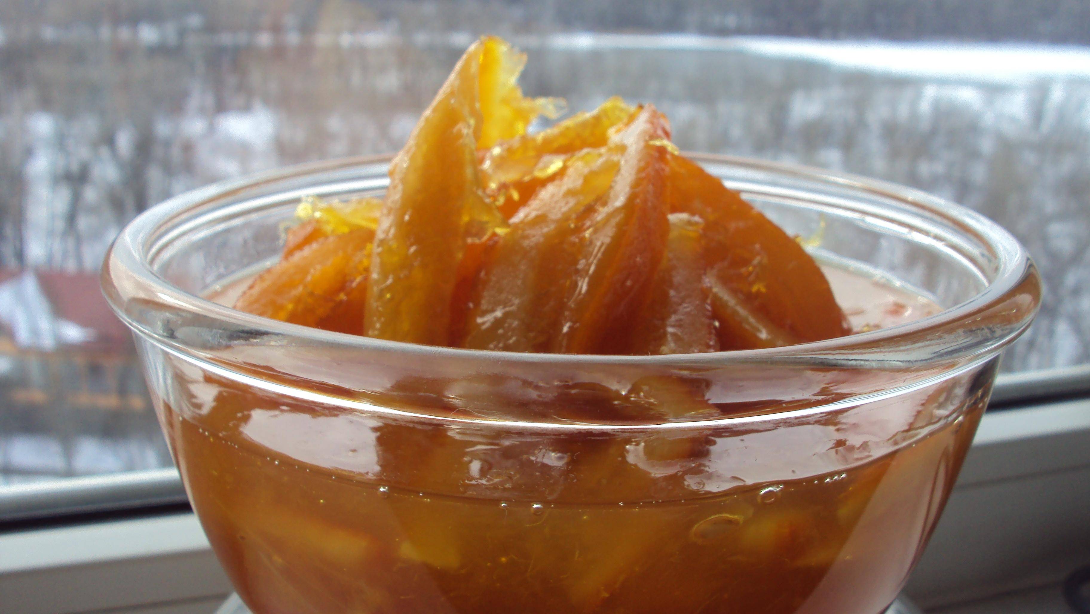 Мандариновые дольки в коричном сиропе