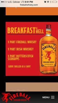 Виски фаербол: обзор, история, состав напитка + 2 рецепта в домашних условиях