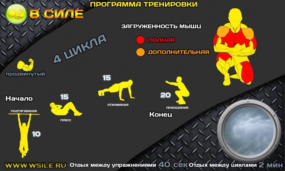 Программа тренировок для выносливости и силы