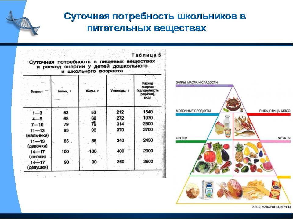 Питание при физическом труде презентация