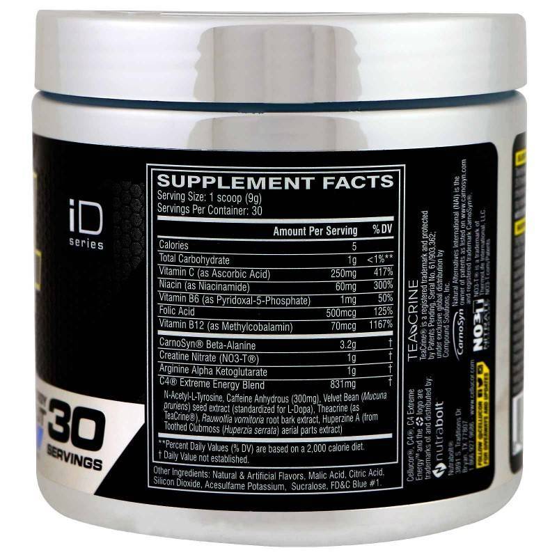 Способ применения предтренировочного комплекса cellucor c4 extreme