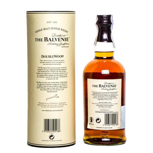 Виски односолодов. Балвени 12 Даблвуд. Виски Balvenie Doublewood 12 лет. Виски Balvenie 12 years, 0,7л. Виски Балвэни Даблвуд 12 лет 0,7л 40% туба.