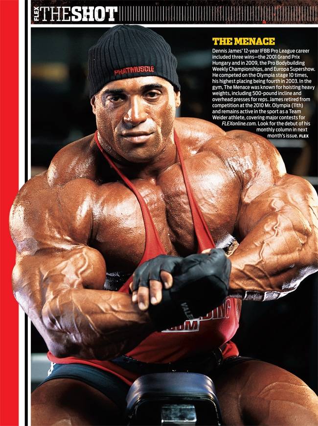 «угроза» мирового бодибилдинга. деннис джеймс