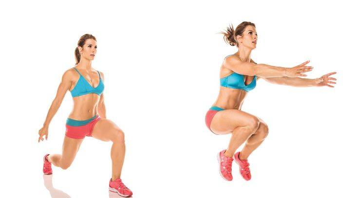 Перекрестные (диагональные) выпады или приседания реверанс: правильная техника, ошибки, вариации