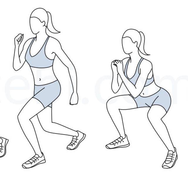 Приседания с выпрыгиванием: техника, виды и польза