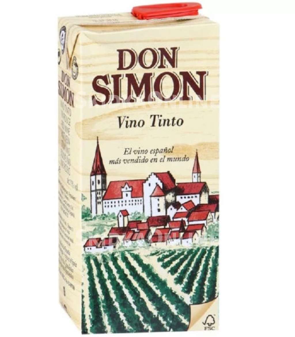 Вино дон. Вино Дон Симон красное сухое. Вино столовое Дон Симон/don Simon кр.сух. 1л. Вино Дон Симон красное сухое тетра пак. Вино Дон Симон тинто Секо красное сух 11%.