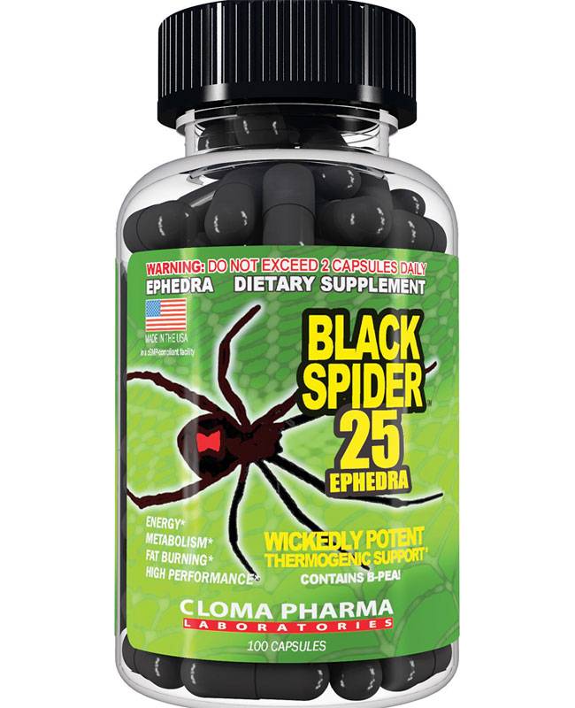 Таблетки для похудения черная вдова. black spider 25 ephedra отзывы | школа красоты