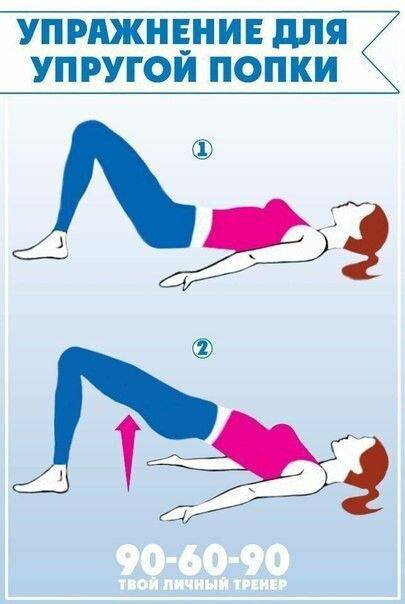 Домашняя тренировка для красивых ягодиц