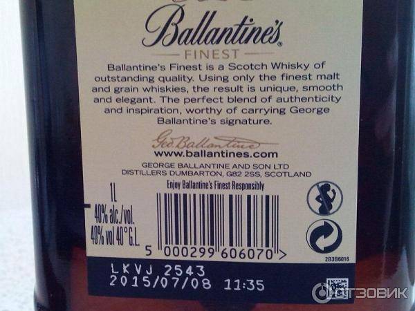 Виски баллантайнс — самый популярный скотч в мире