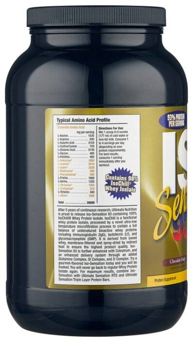 Ultimate nutrition
iso sensation 93