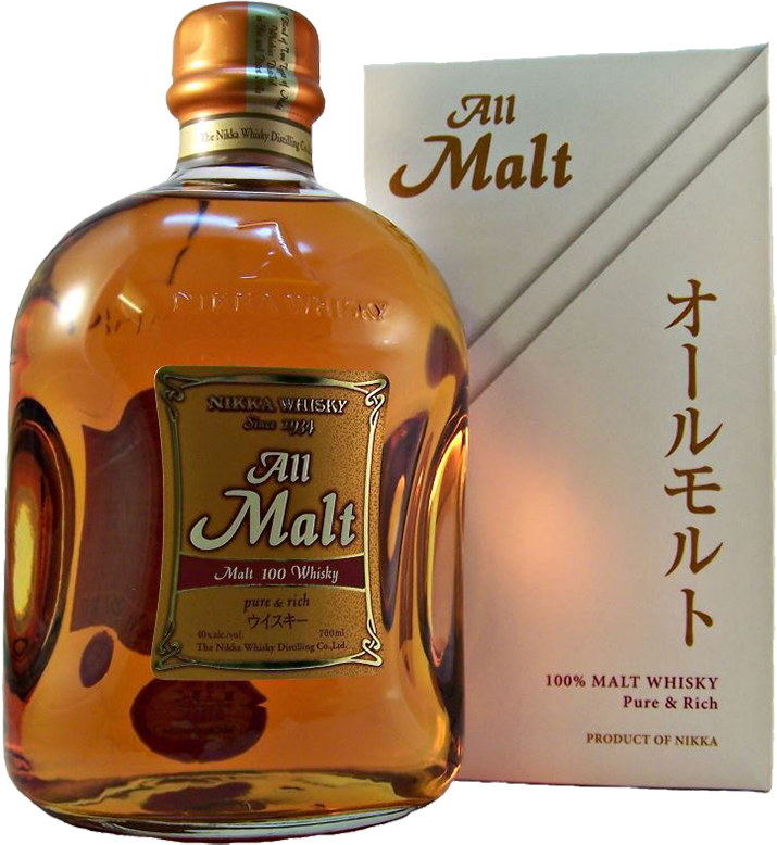 Японский виски. Виски Nikka all Malt, 0.7 л. Виски Nikka all Malt (40%, ob 2009). Виски Япония Nikka. Никка ол Молт.