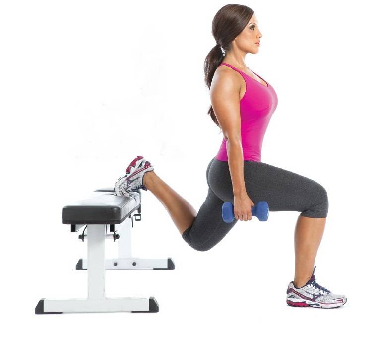 Болгарские выпады: видео и фото упражнения