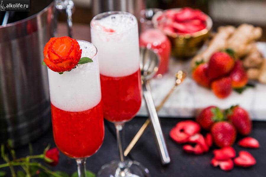 Коктейли с шампанским на поварёнок.ру