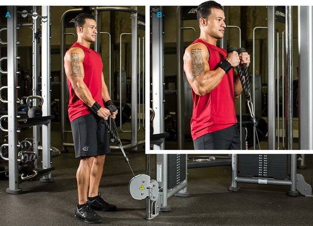 Разгибание рук на блоке! отличное упражнение для изоляции рук