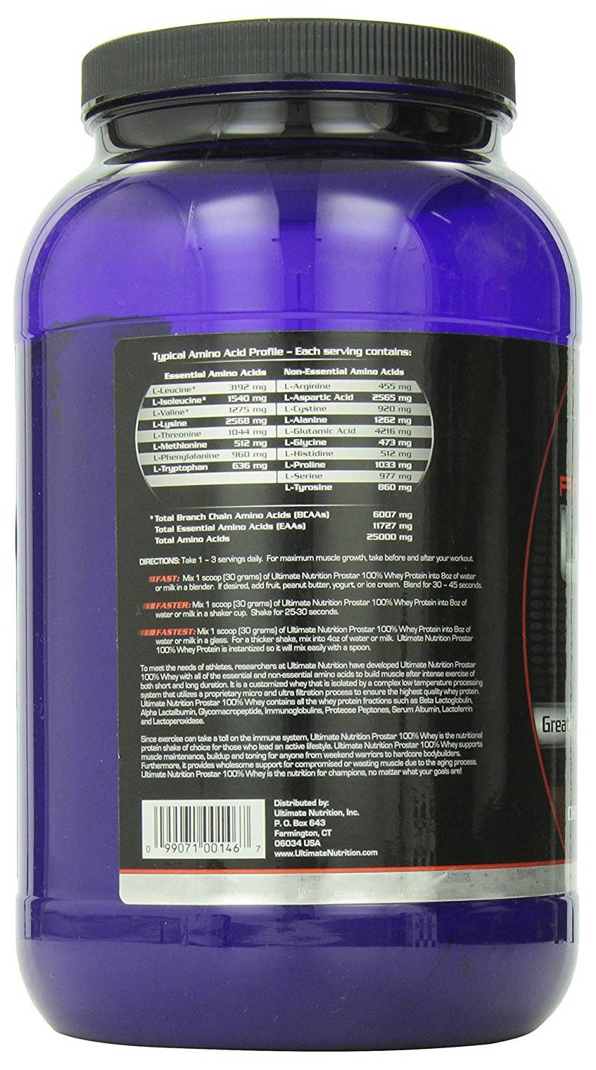Prostar 100% whey protein от ultimate nutrition