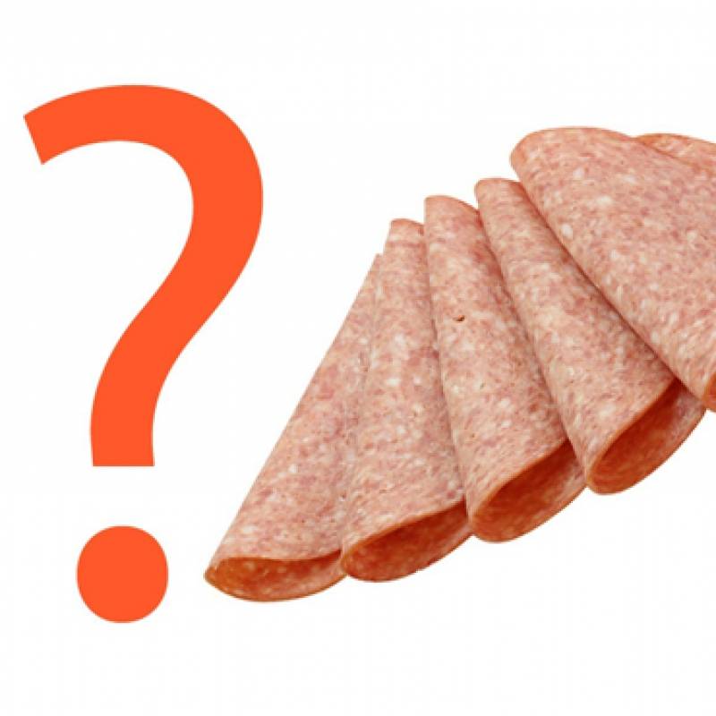 Калорийность колбасы на 100 грамм: вареной, копченой, полукопченой