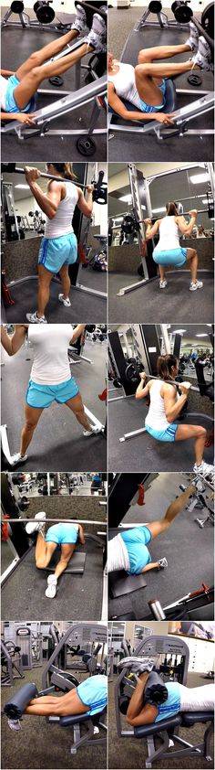 Как накачать попу в тренажерном зале девушке быстро