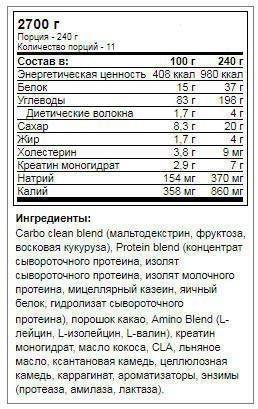 Maxler special mass gainer