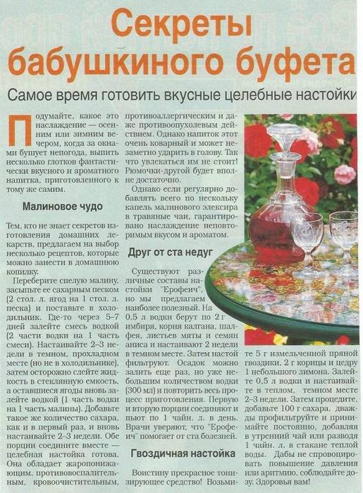 Рецепты лечебных настоек в домашних условиях