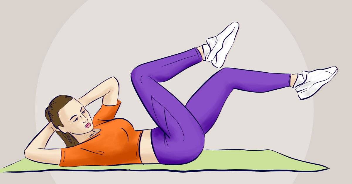 Упражнение велосипед для похудения - как правильно делать для пресса и ног с видео