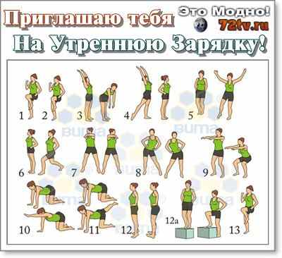 Утренняя зарядка для женщин за 50 — простой и действенный комплекс упражнений с фото