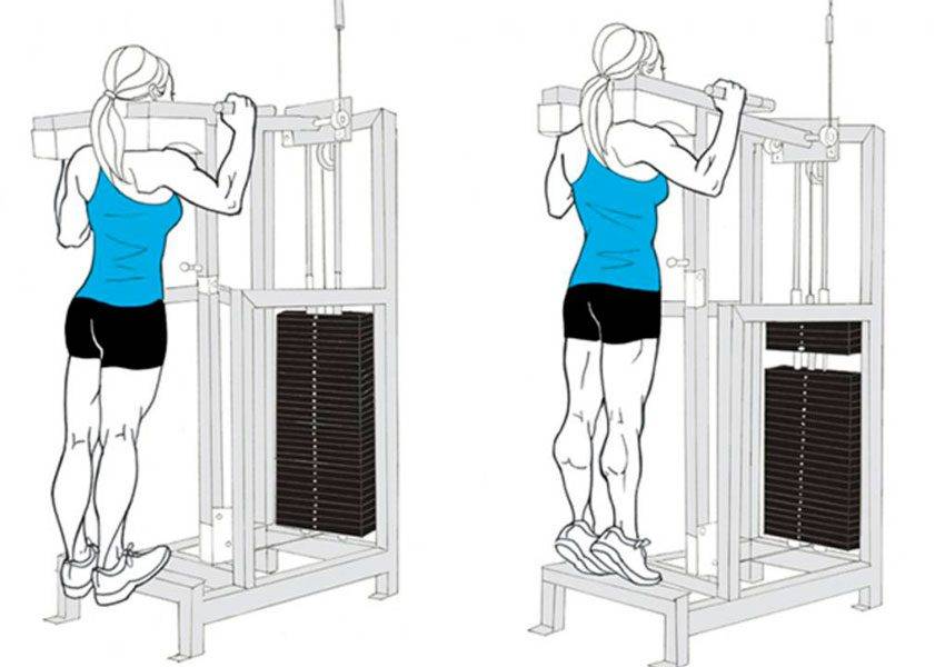 Подъем на носки стоя: техника и варианты выполнения + видео