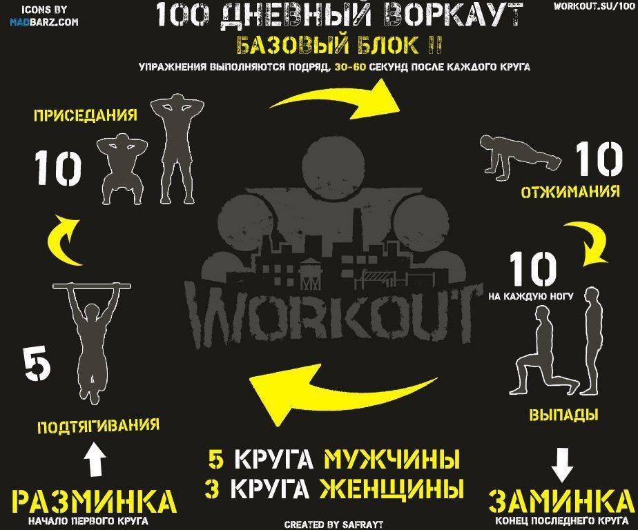 Workout тренировка: базовые упражнения и техника