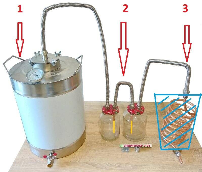 Самогонный аппарат своими руками в домашних условиях с сухопарником чертежи