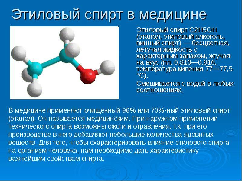 Медицинский спирт: разновидности аптечного этанола и можно ли его пить