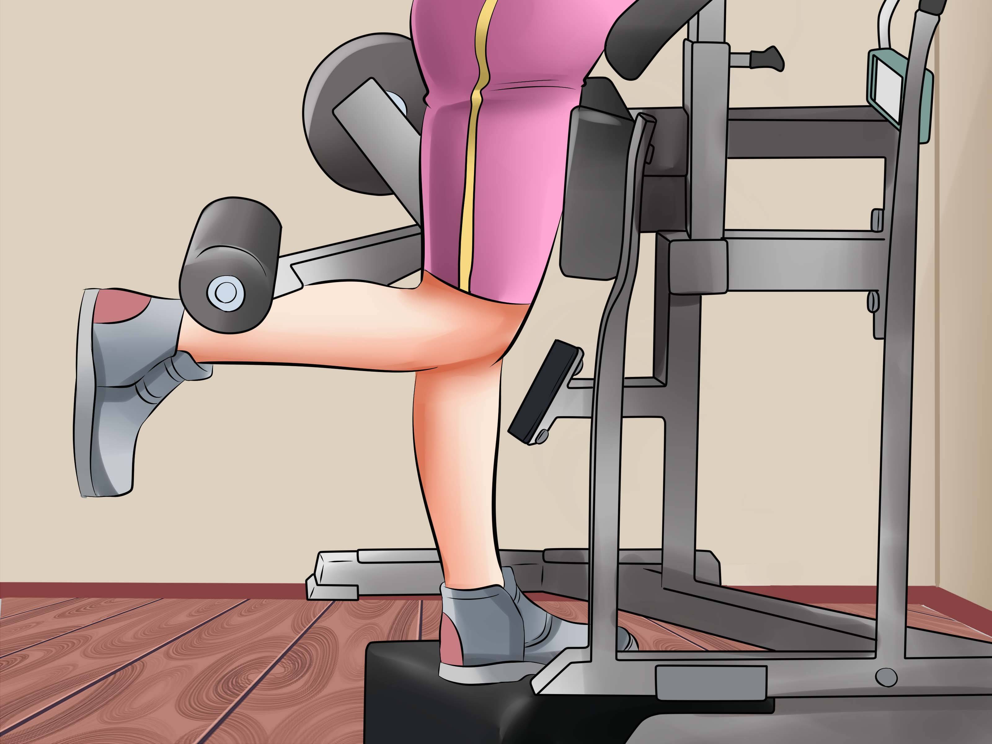 Разгибание ног в тренажере