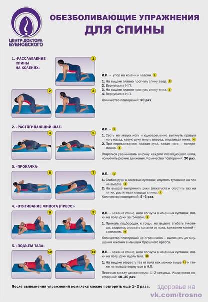 Топ-30 лучших упражнений для поясницы (фото + видео)