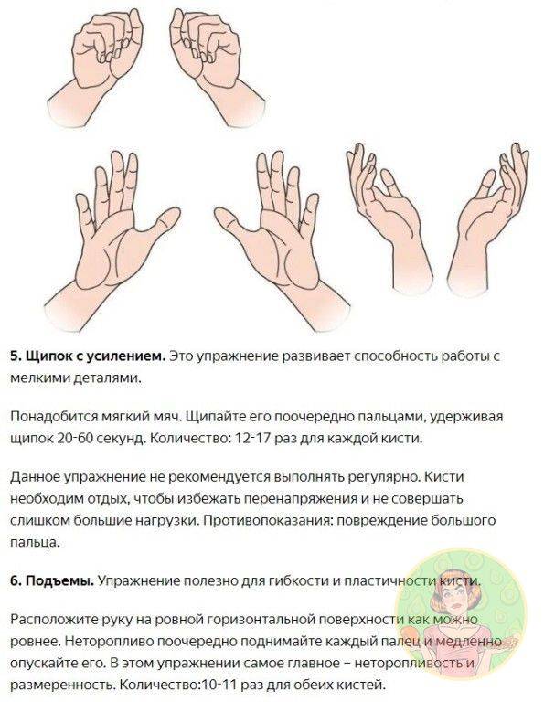Комплекс упражнений для кистей рук
