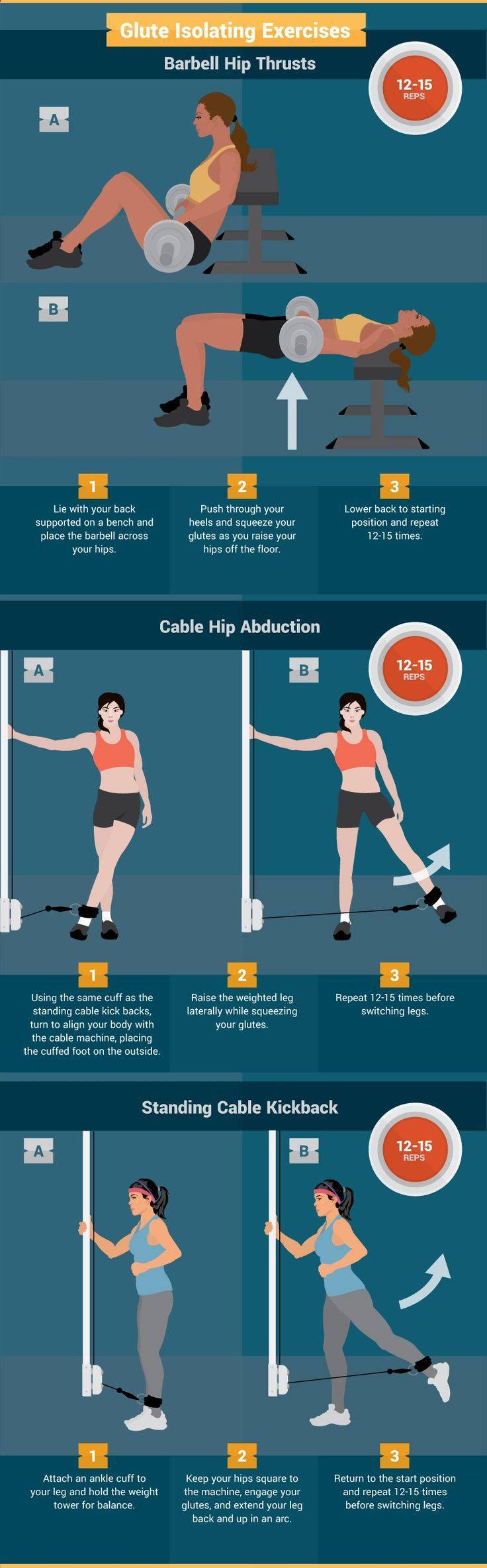 Суперсеты на ягодицы для девушек, эффективная программа тренировок